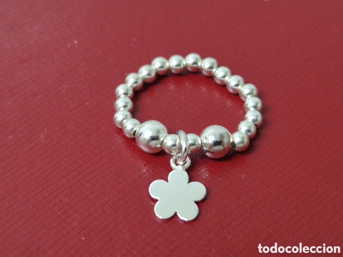 Joyeria: ANILLO DE PLATA DE LEY DE BOLAS EXTENSIBLE - Foto 4