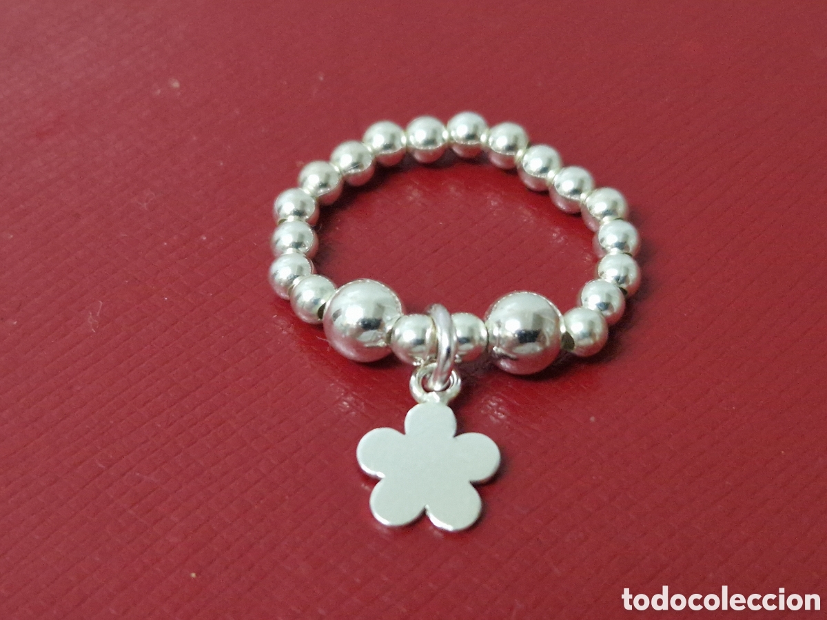 Joyeria: ANILLO DE PLATA DE LEY DE BOLAS EXTENSIBLE - Foto 5
