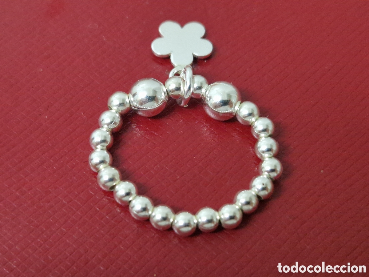 Joyeria: ANILLO DE PLATA DE LEY DE BOLAS EXTENSIBLE - Foto 8
