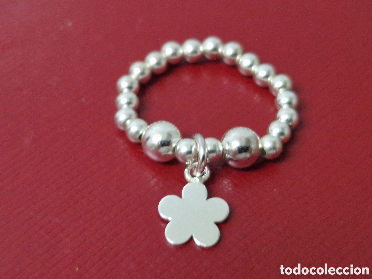 Joyeria: ANILLO DE PLATA DE LEY DE BOLAS EXTENSIBLE - Foto 1