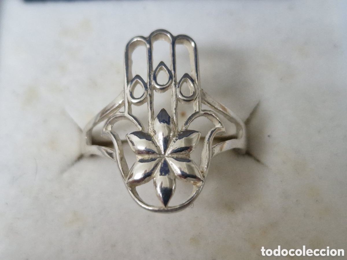 Joyeria: ANILLO DE PLATA DE LEY FORMA DE MANO NUEVO - Foto 5
