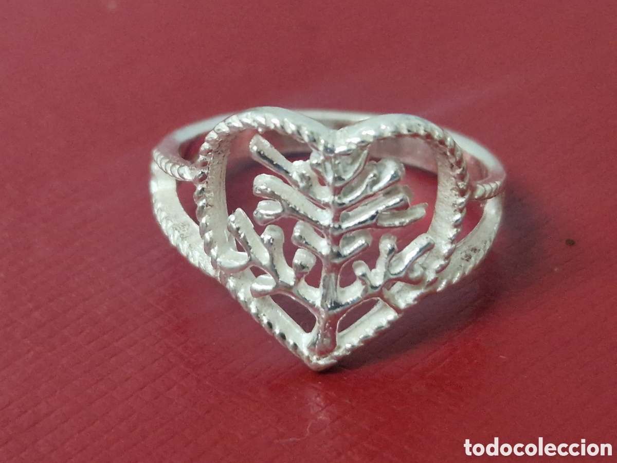 Joyeria: ANILLO EN PLATA DE LEY EN FORMA DE CORAZON - Foto 1