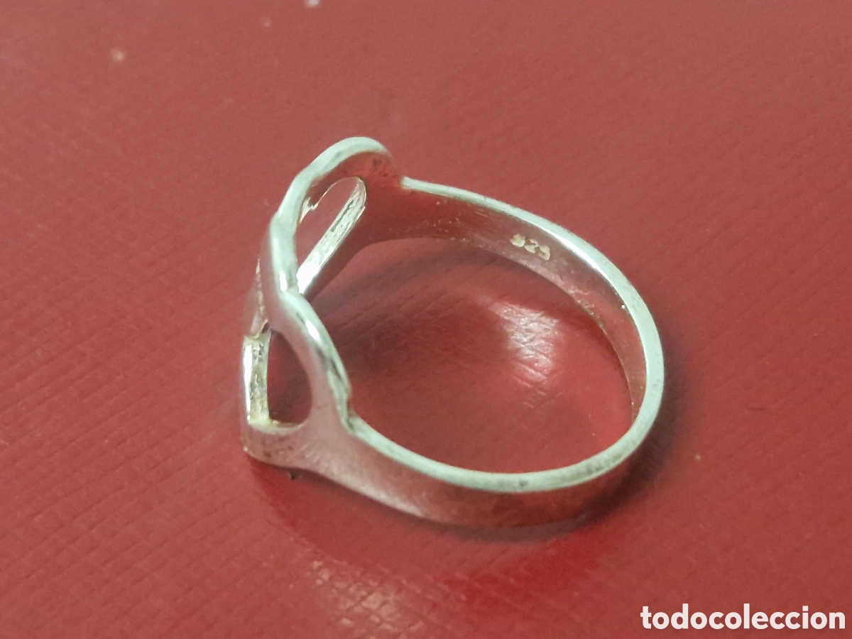 Joyeria: ANILLO DE PLATA DE LEY FORMA CORAZONES - Foto 3