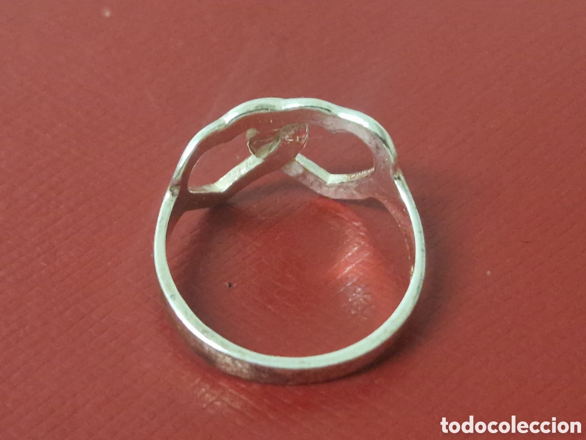 Joyeria: ANILLO DE PLATA DE LEY FORMA CORAZONES - Foto 4