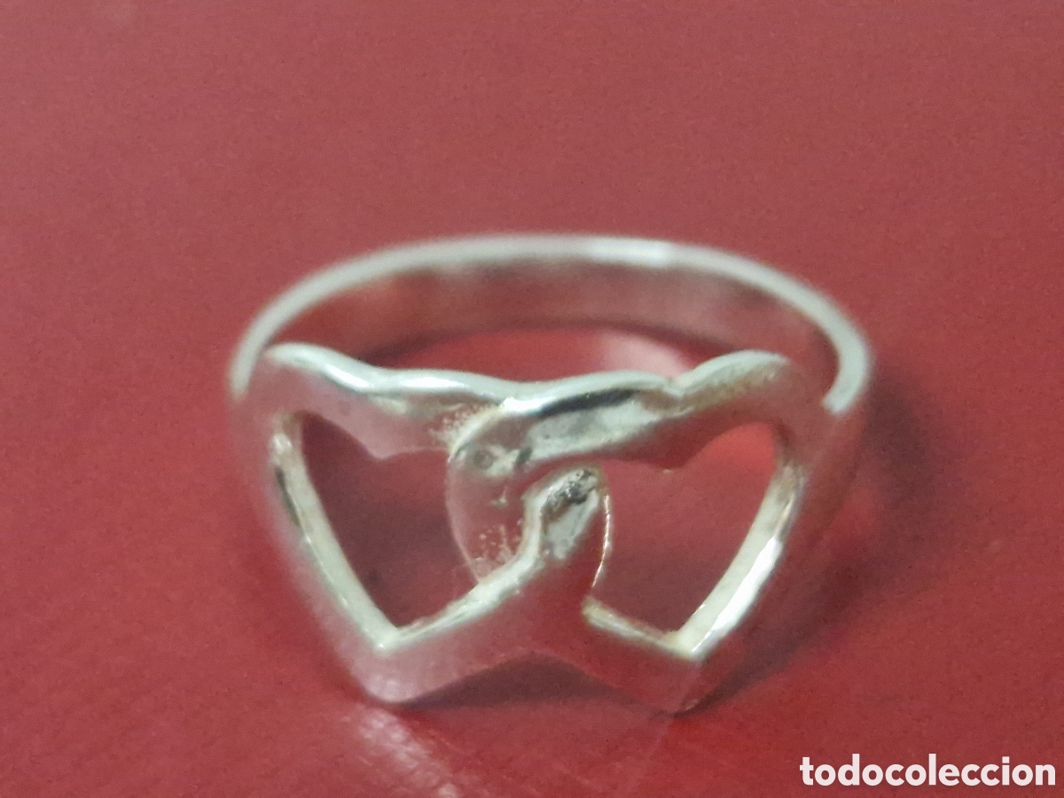 Joyeria: ANILLO DE PLATA DE LEY FORMA CORAZONES - Foto 7