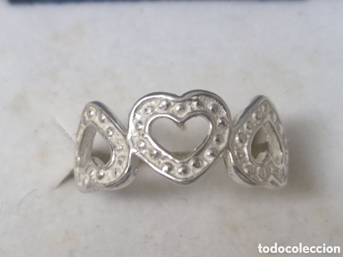Joyeria: ANILLO EN PLATA DE LEY EN FORMAS DE CORAZONES - Foto 2