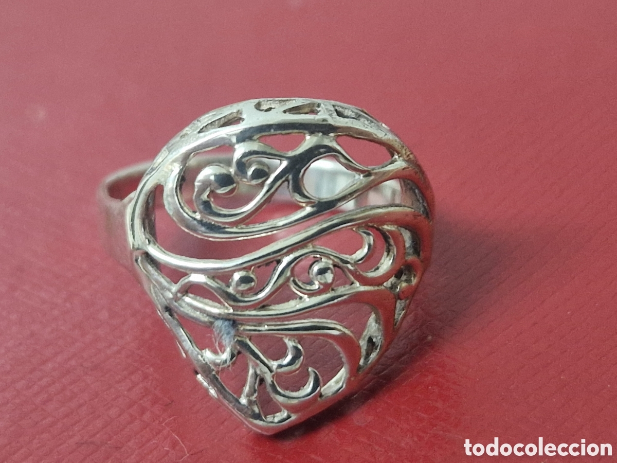 Joyeria: ANILLO DE PLATA DE LEY EN FORMA DE CORAZON - Foto 4