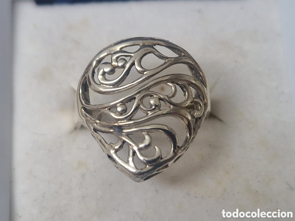 Joyeria: ANILLO DE PLATA DE LEY EN FORMA DE CORAZON - Foto 1