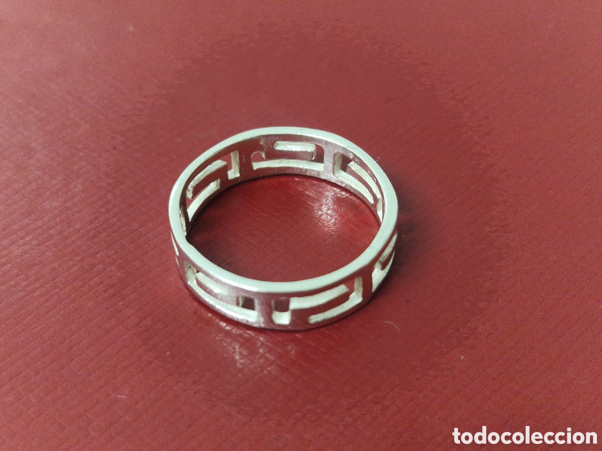 Joyeria: ANILLO DE PLATACDE LEY FORMA GRECA NUEVO - Foto 5