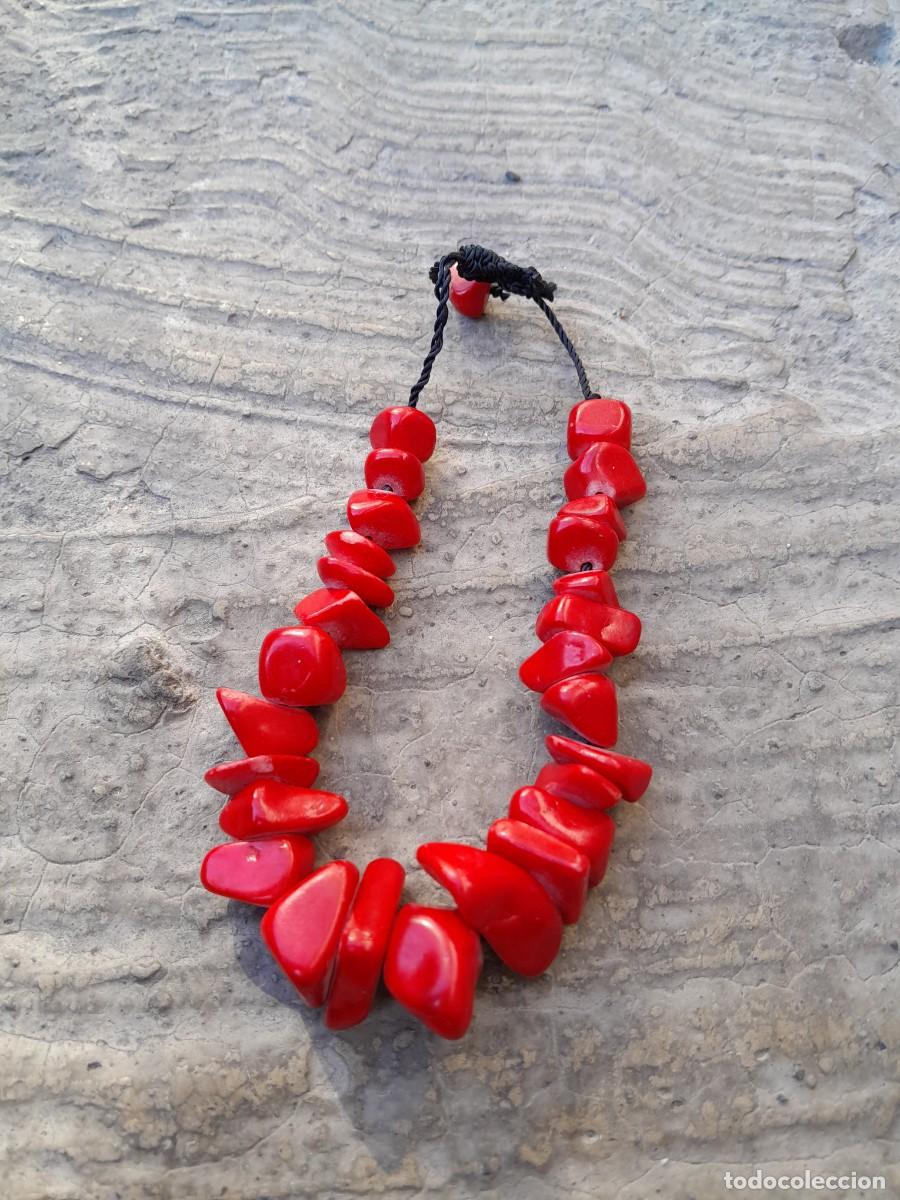 Joyeria: Pulsera de coral rojo antigua - Foto 1