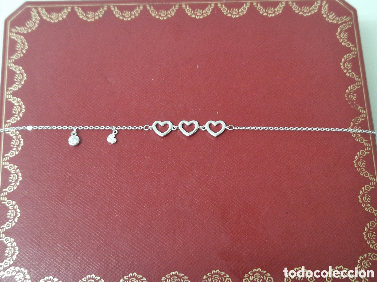 Joyeria: PULSERA DE PLATA EN FORMA DE CORAZONES - Foto 3
