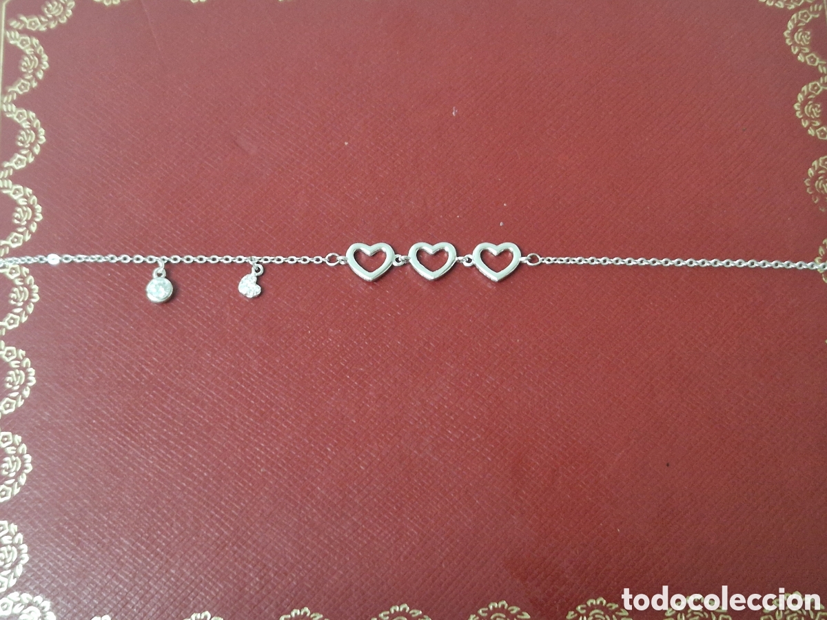 Joyeria: PULSERA DE PLATA EN FORMA DE CORAZONES - Foto 5