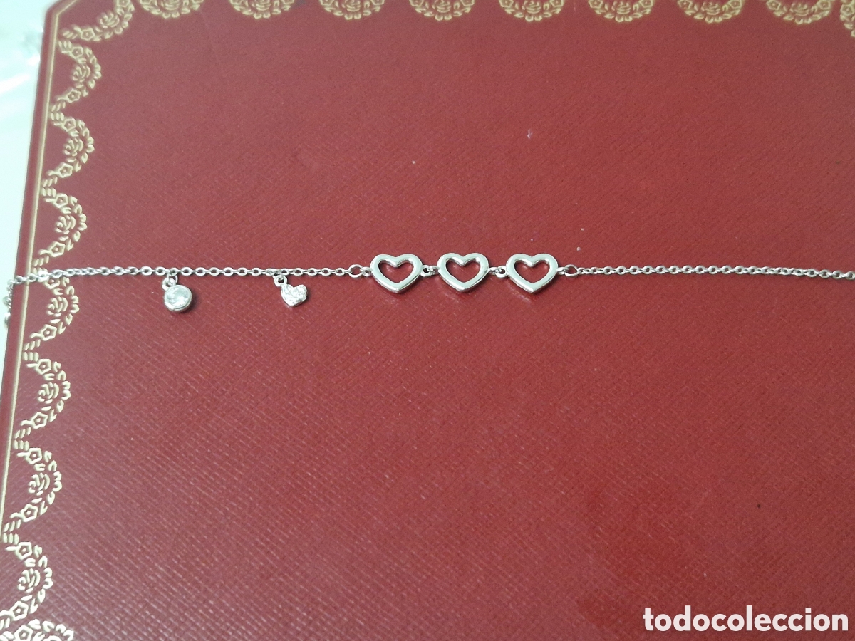 Joyeria: PULSERA DE PLATA EN FORMA DE CORAZONES - Foto 8