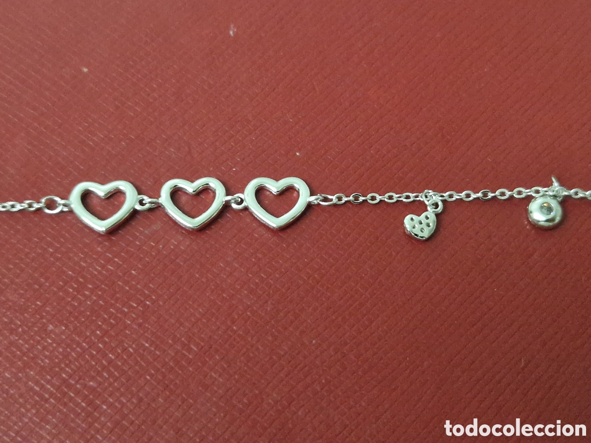 Joyeria: PULSERA DE PLATA EN FORMA DE CORAZONES - Foto 9