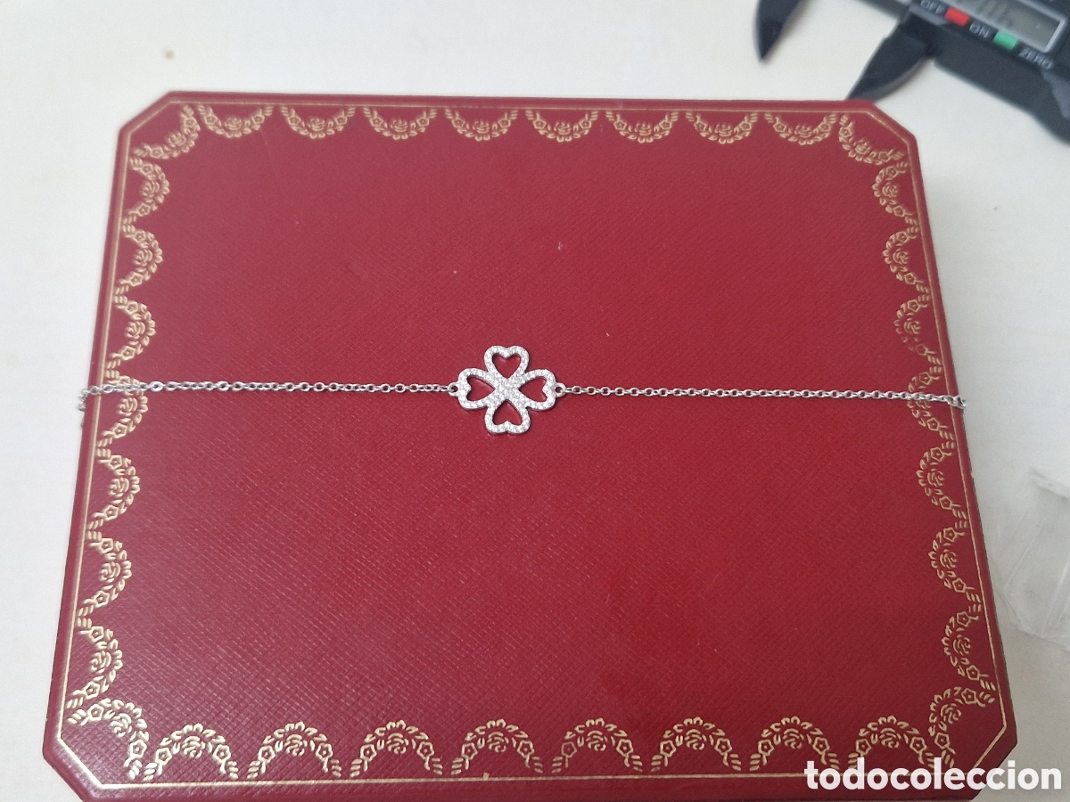 Joyeria: PULSERA DE PLATA Y CIRCONITAS TREVOL - Foto 3