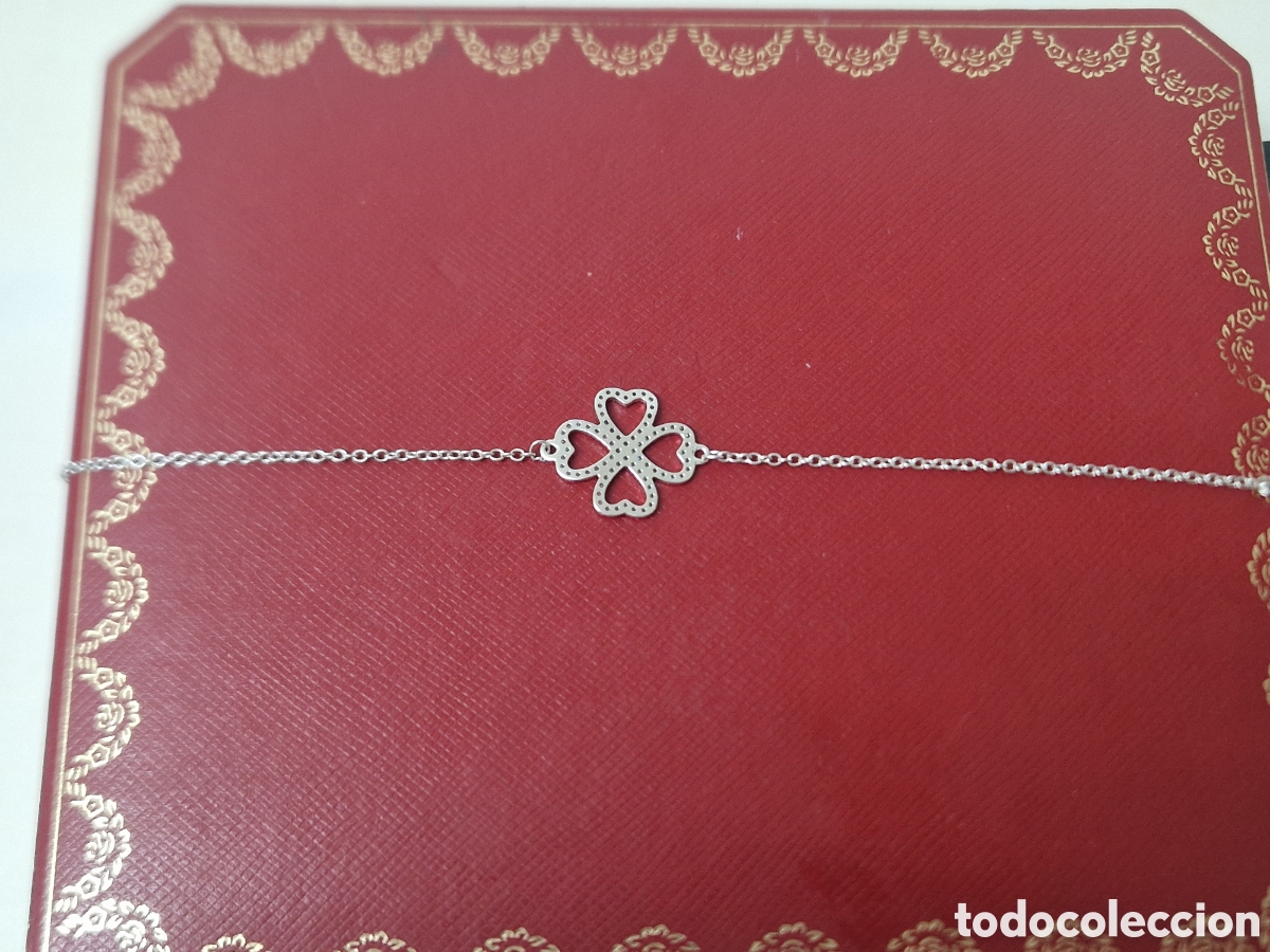 Joyeria: PULSERA DE PLATA Y CIRCONITAS TREVOL - Foto 7