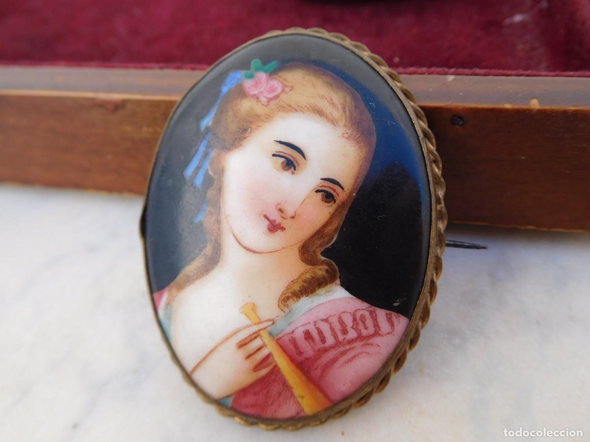 Joyeria: Broche antiguo con esmalte - Foto 3