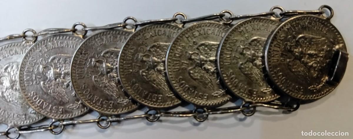 Joyeria: Pulsera en plata de un peso y centavos mexicanos REF-1100 - Foto 2