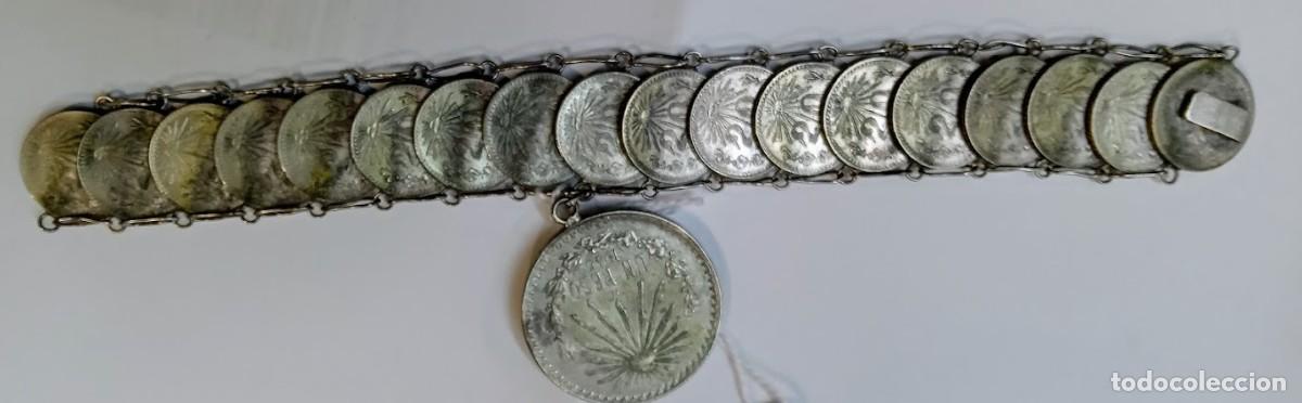 Joyeria: Pulsera en plata de un peso y centavos mexicanos REF-1100 - Foto 4