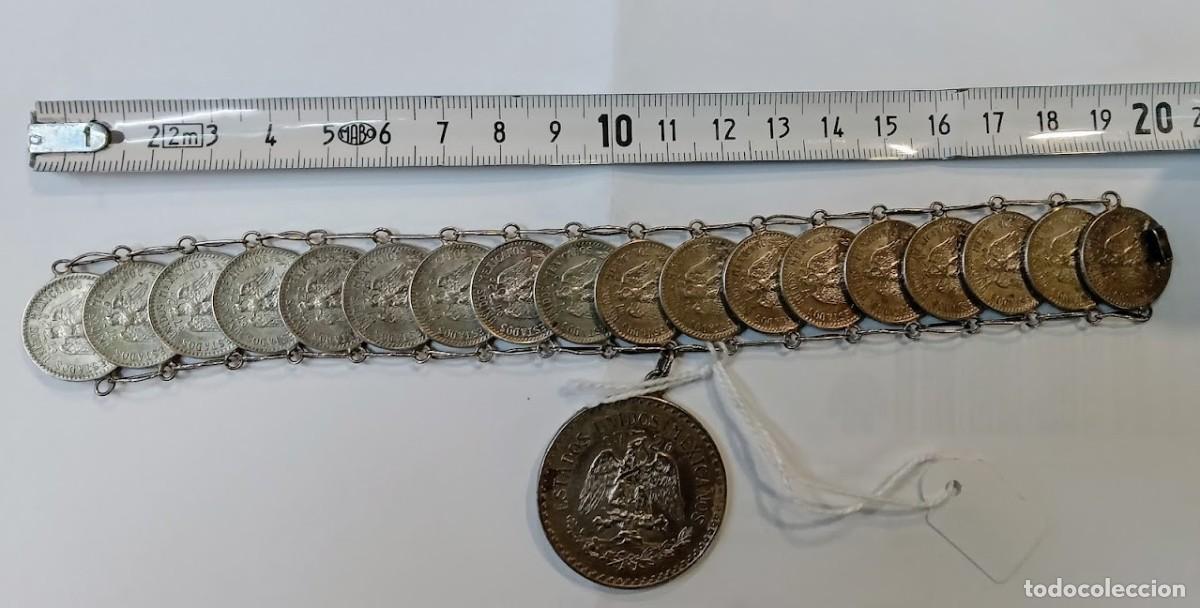 Joyeria: Pulsera en plata de un peso y centavos mexicanos REF-1100 - Foto 1
