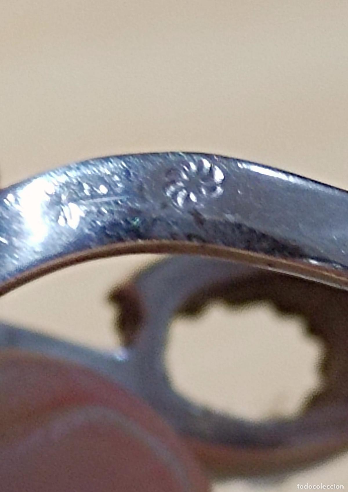 Joyeria: Anillo de plata de ley contrastada, con circonitas. - Foto 6