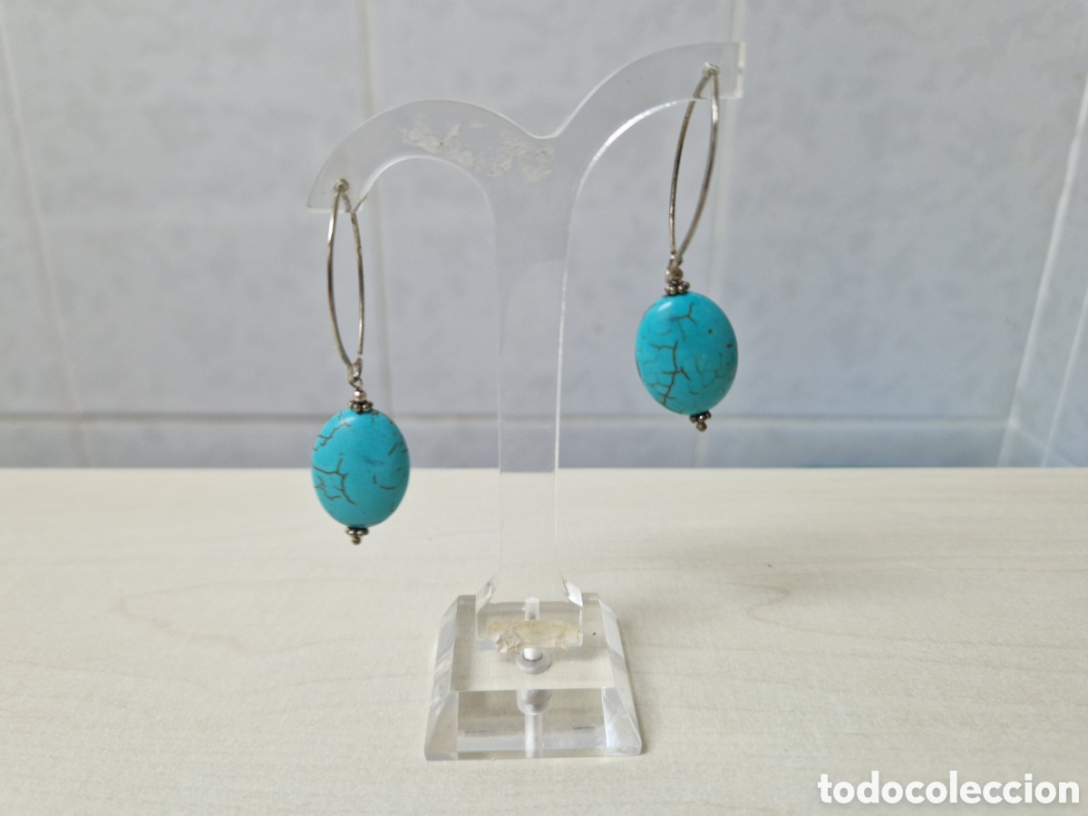 Joyeria: PENDIENTES PLATA Y TURQUESAS NUEVOS - Foto 2