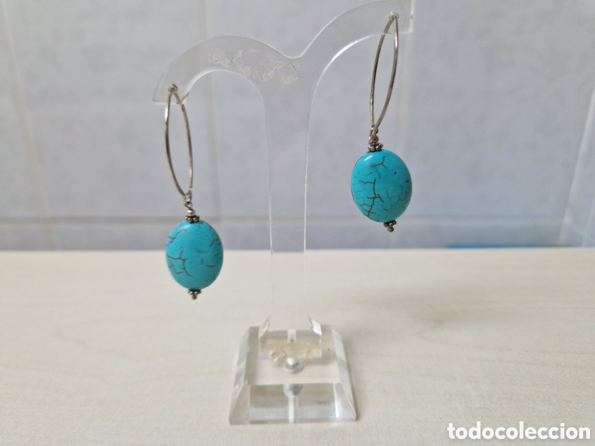Joyeria: PENDIENTES PLATA Y TURQUESAS NUEVOS - Foto 3