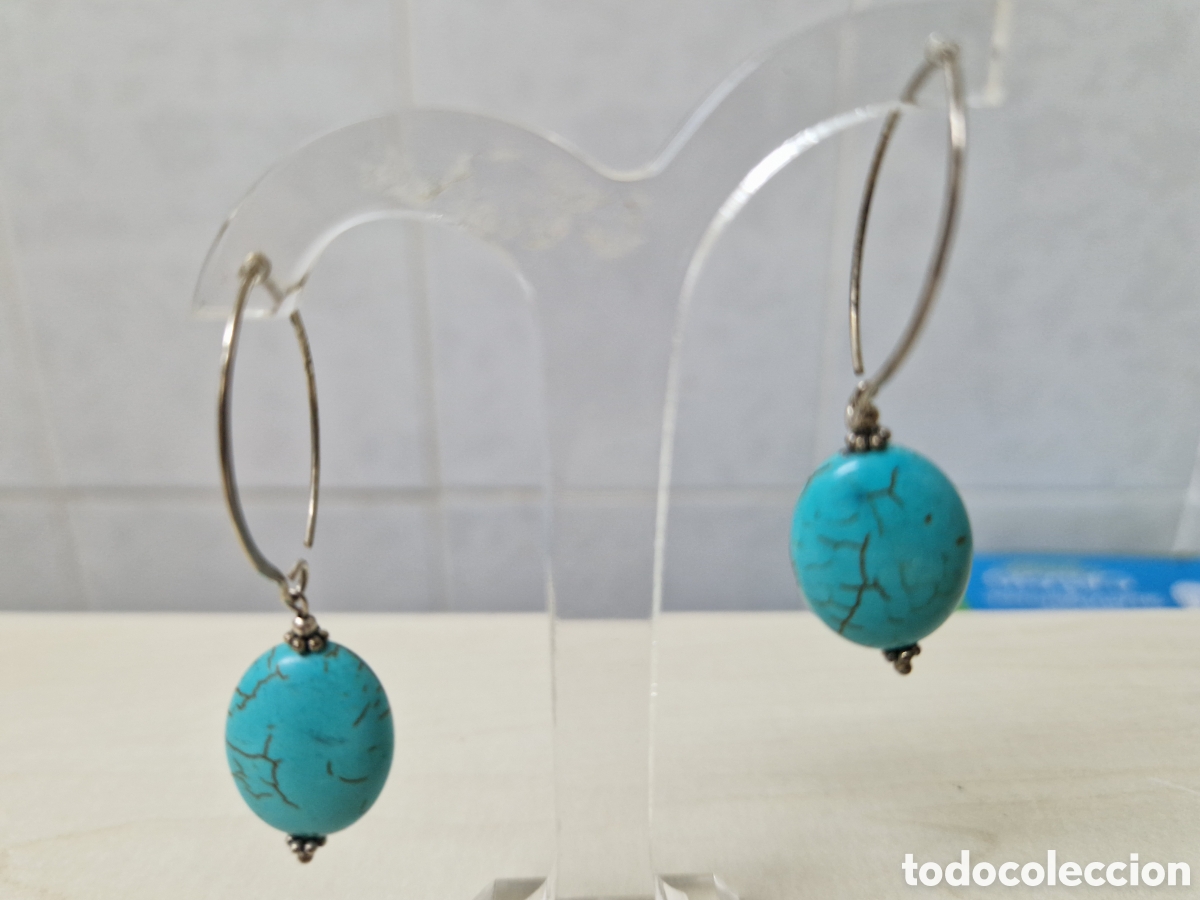 Joyeria: PENDIENTES PLATA Y TURQUESAS NUEVOS - Foto 1