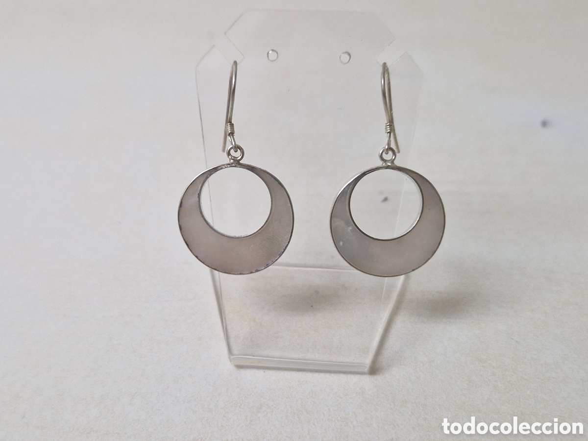 Joyeria: PENDIENTES PLATA Y NACAR NUEVOS - Foto 2