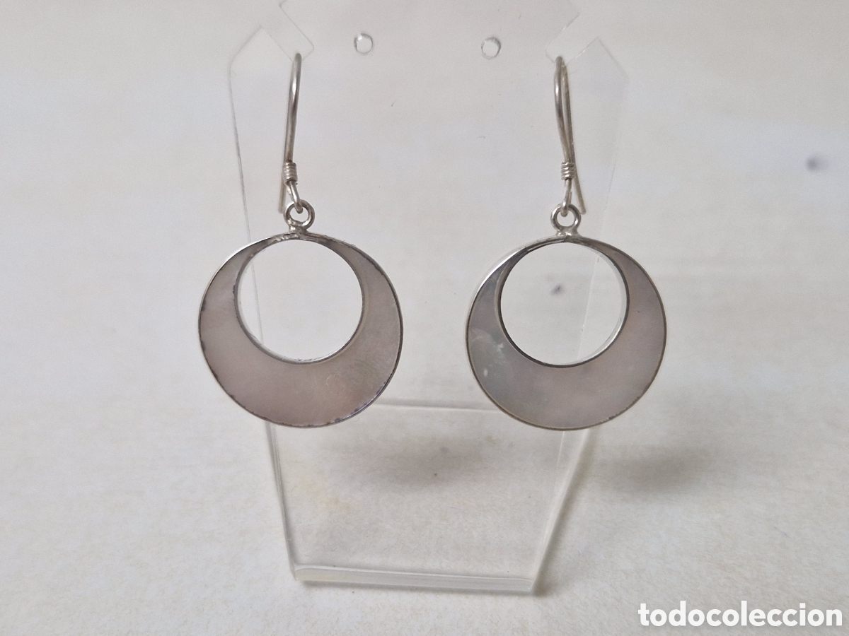 Joyeria: PENDIENTES PLATA Y NACAR NUEVOS - Foto 3