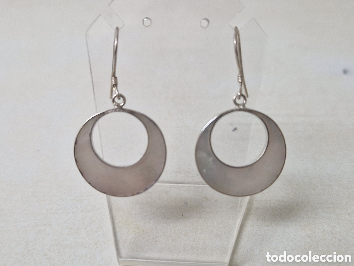 Joyeria: PENDIENTES PLATA Y NACAR NUEVOS - Foto 4