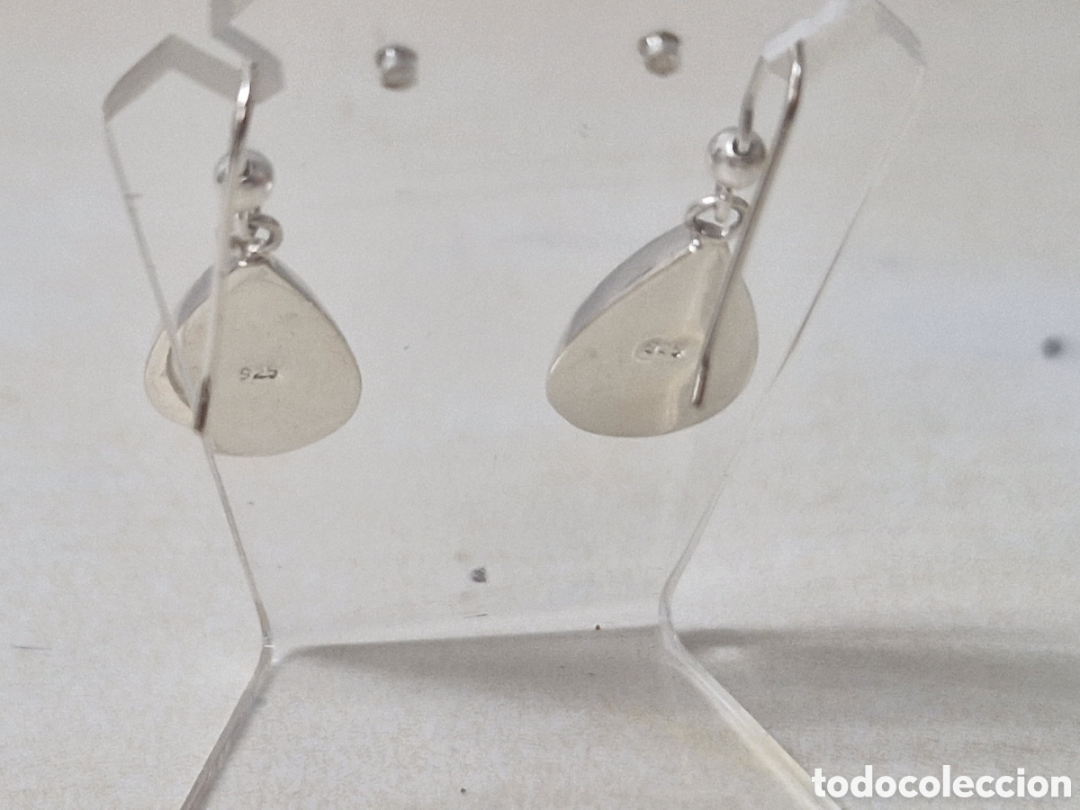 Joyeria: PENDIENTES DE PLATA Y PIEDRA AZUL - Foto 6