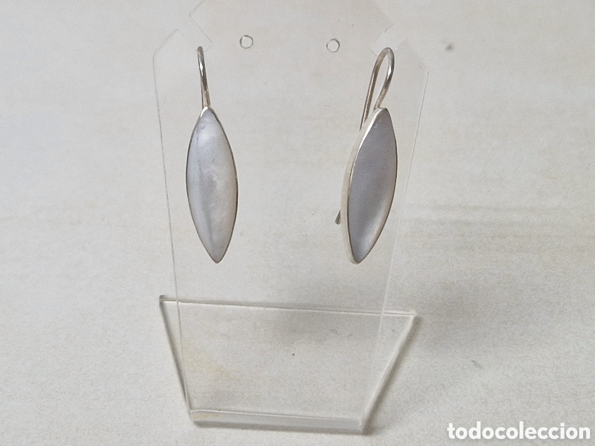 Joyeria: PENDIENTES PLATA Y NACAR NUEVOS - Foto 3