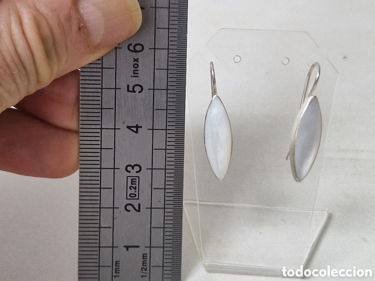 Joyeria: PENDIENTES PLATA Y NACAR NUEVOS - Foto 5