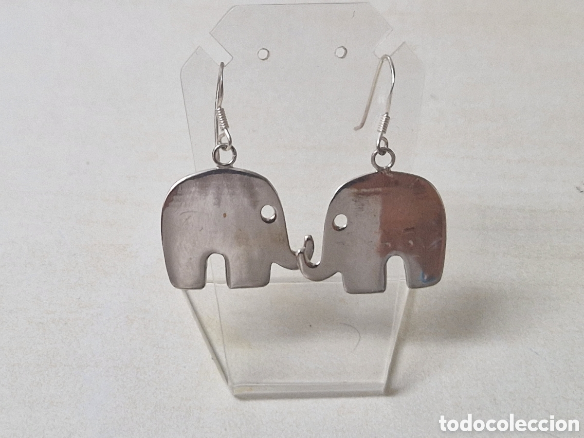 Joyeria: PENDIENTES DE PLATA DE LEY ELEFANTES - Foto 1