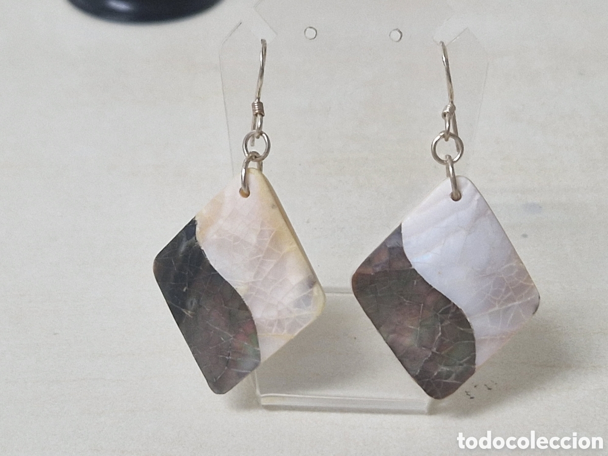 Joyeria: PENDIENTES DE PLATA Y NACAR - Foto 1