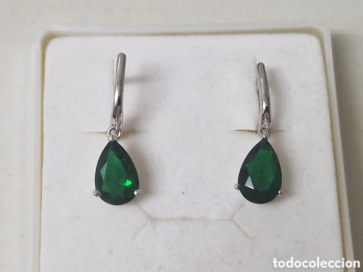 Joyeria: PENDIENTES PLATA Y PIEDRA VERDE - Foto 5