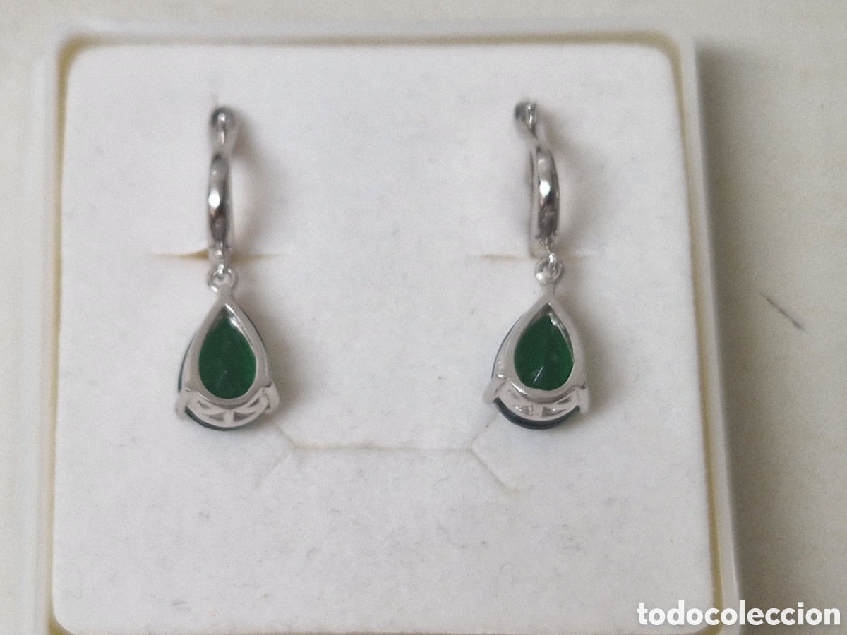 Joyeria: PENDIENTES PLATA Y PIEDRA VERDE - Foto 7
