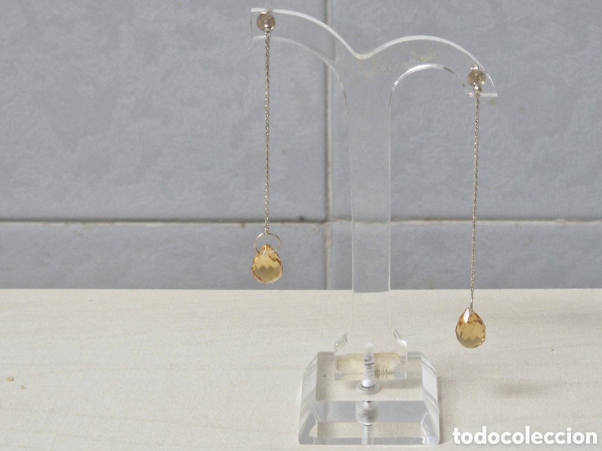 Joyeria: PENDIENTES PLATA CRISTAL AMARILLO - Foto 6