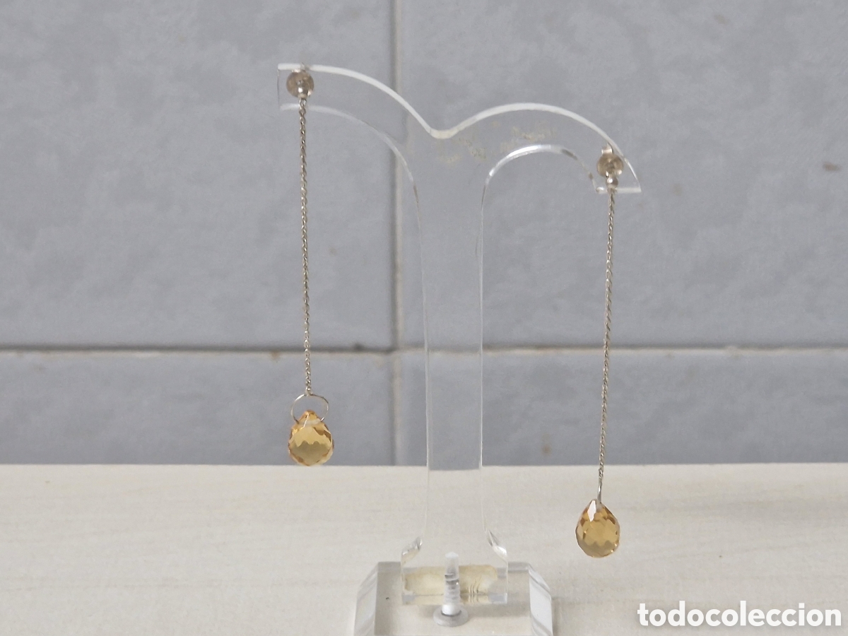 Joyeria: PENDIENTES PLATA CRISTAL AMARILLO - Foto 7