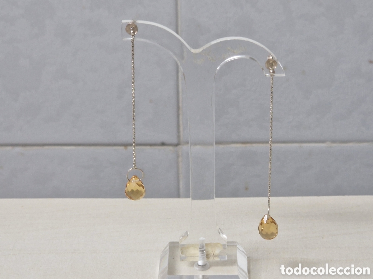 Joyeria: PENDIENTES PLATA CRISTAL AMARILLO - Foto 8
