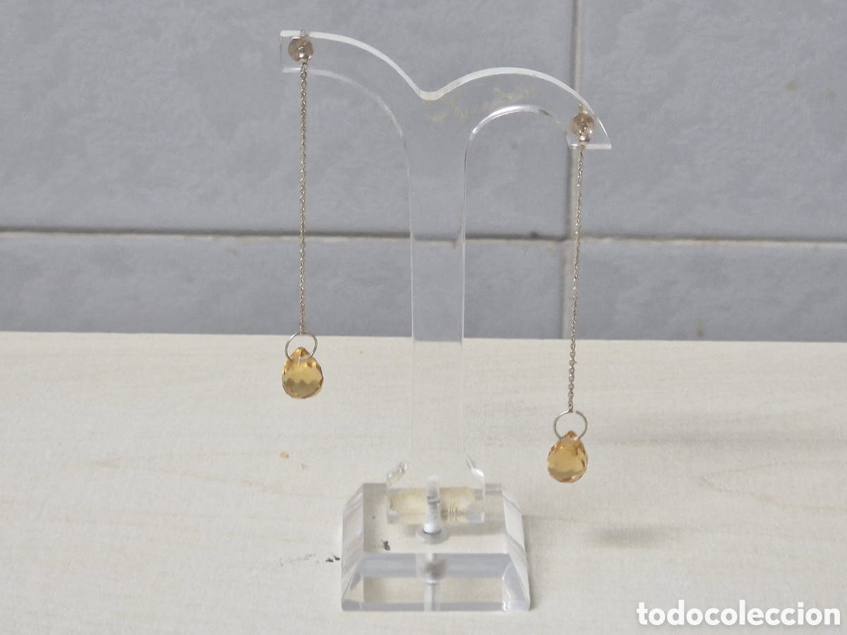 Joyeria: PENDIENTES PLATA CRISTAL AMARILLO - Foto 9