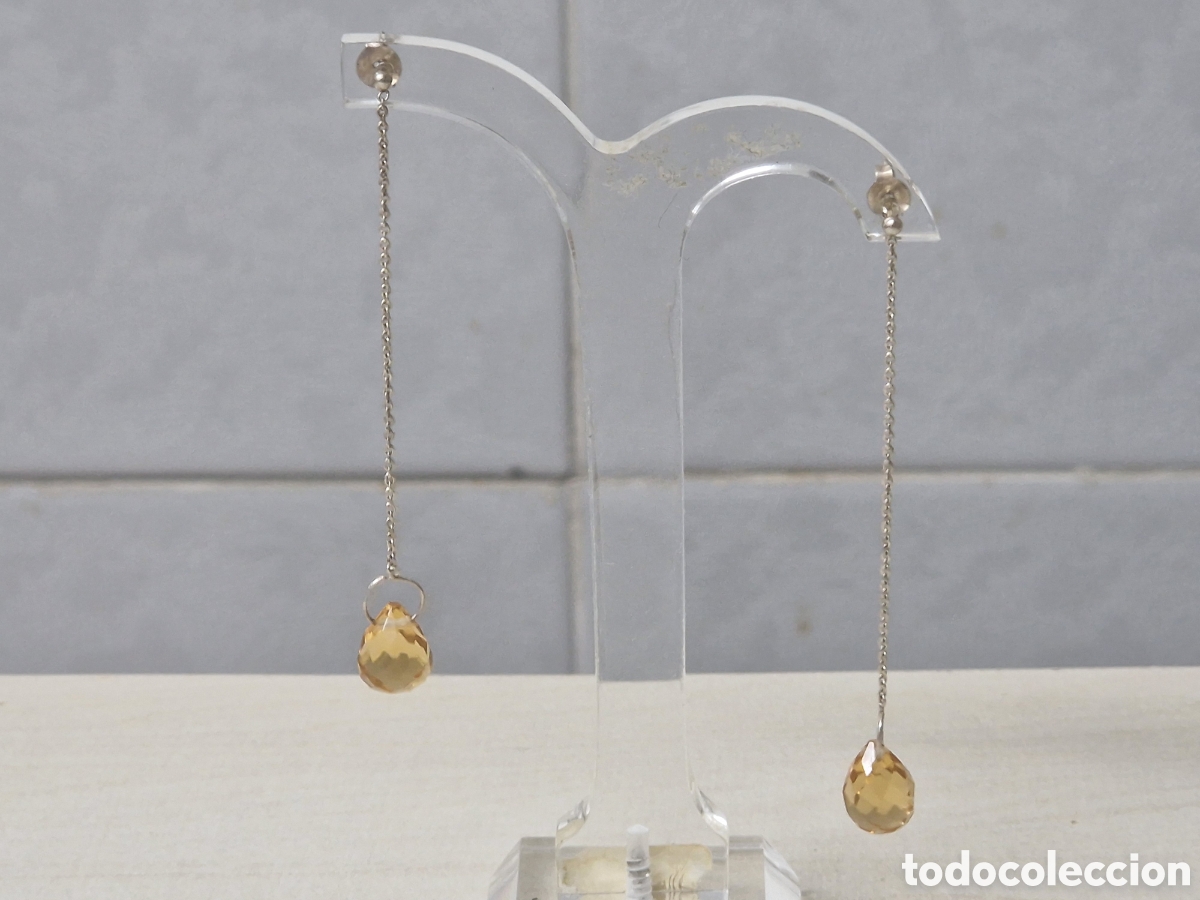 Joyeria: PENDIENTES PLATA CRISTAL AMARILLO - Foto 1