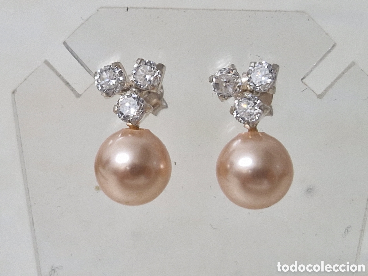 Joyeria: PENDIENTES PLATA Y PERLAS ROSAS - Foto 3