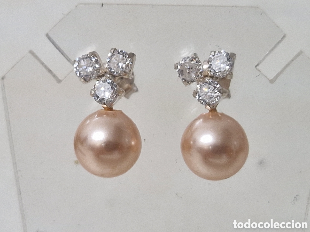 Joyeria: PENDIENTES PLATA Y PERLAS ROSAS - Foto 4