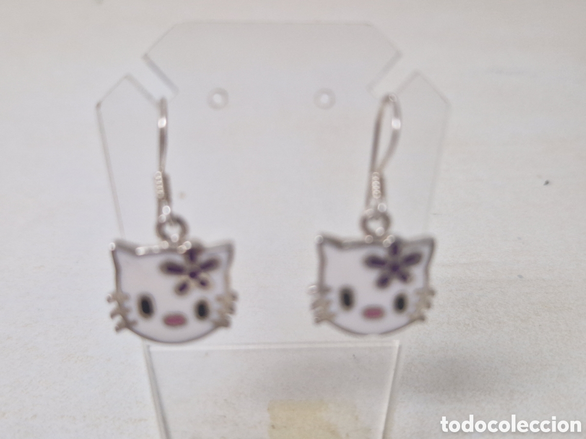 Joyeria: PENDIENTES PLATA Y ESMALTE GATOS - Foto 2