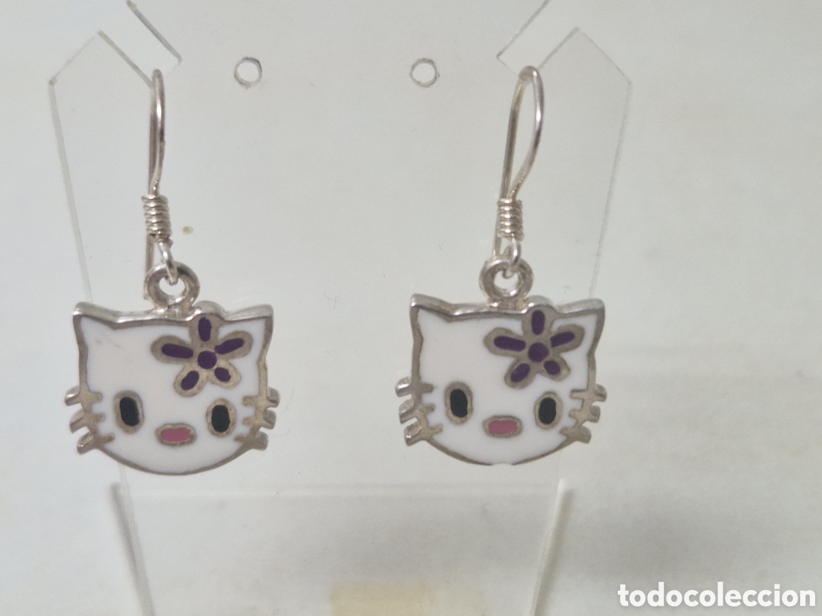 Joyeria: PENDIENTES PLATA Y ESMALTE GATOS - Foto 3
