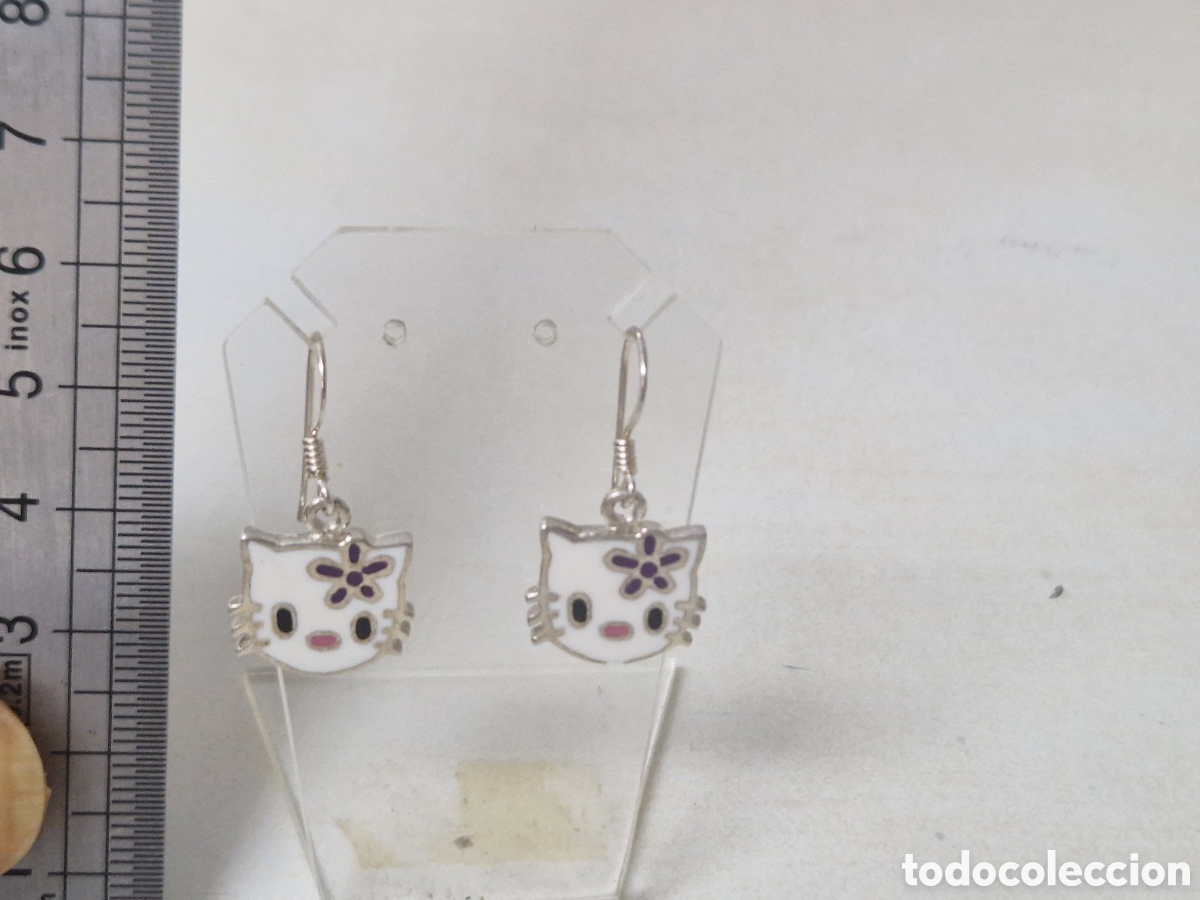 Joyeria: PENDIENTES PLATA Y ESMALTE GATOS - Foto 5