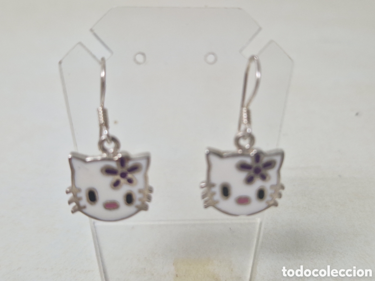 Joyeria: PENDIENTES PLATA Y ESMALTE GATOS - Foto 1