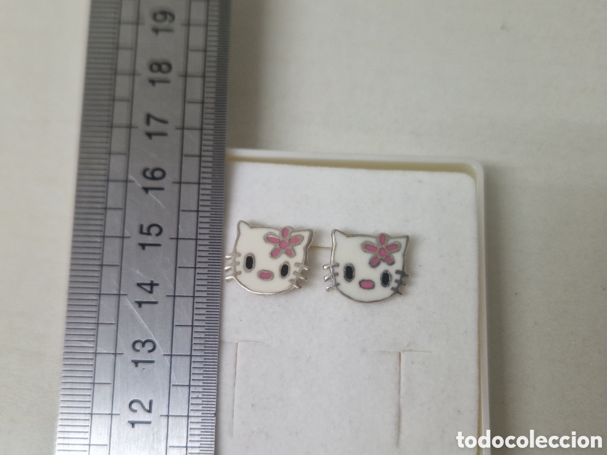Joyeria: PENDIENTES PLATA Y ESMALTE GATOS - Foto 4
